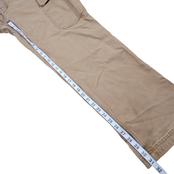 Duluth Flex Fire Hose Relaxed Fit Cargo Work Pants Mens 40x31 Brown Canvas 45507 - Picture 13 of 13